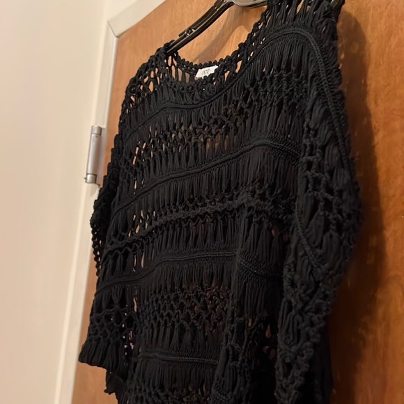 CACHE CROPPED OPEN KNIT SWEATER - Picture 3 of 8